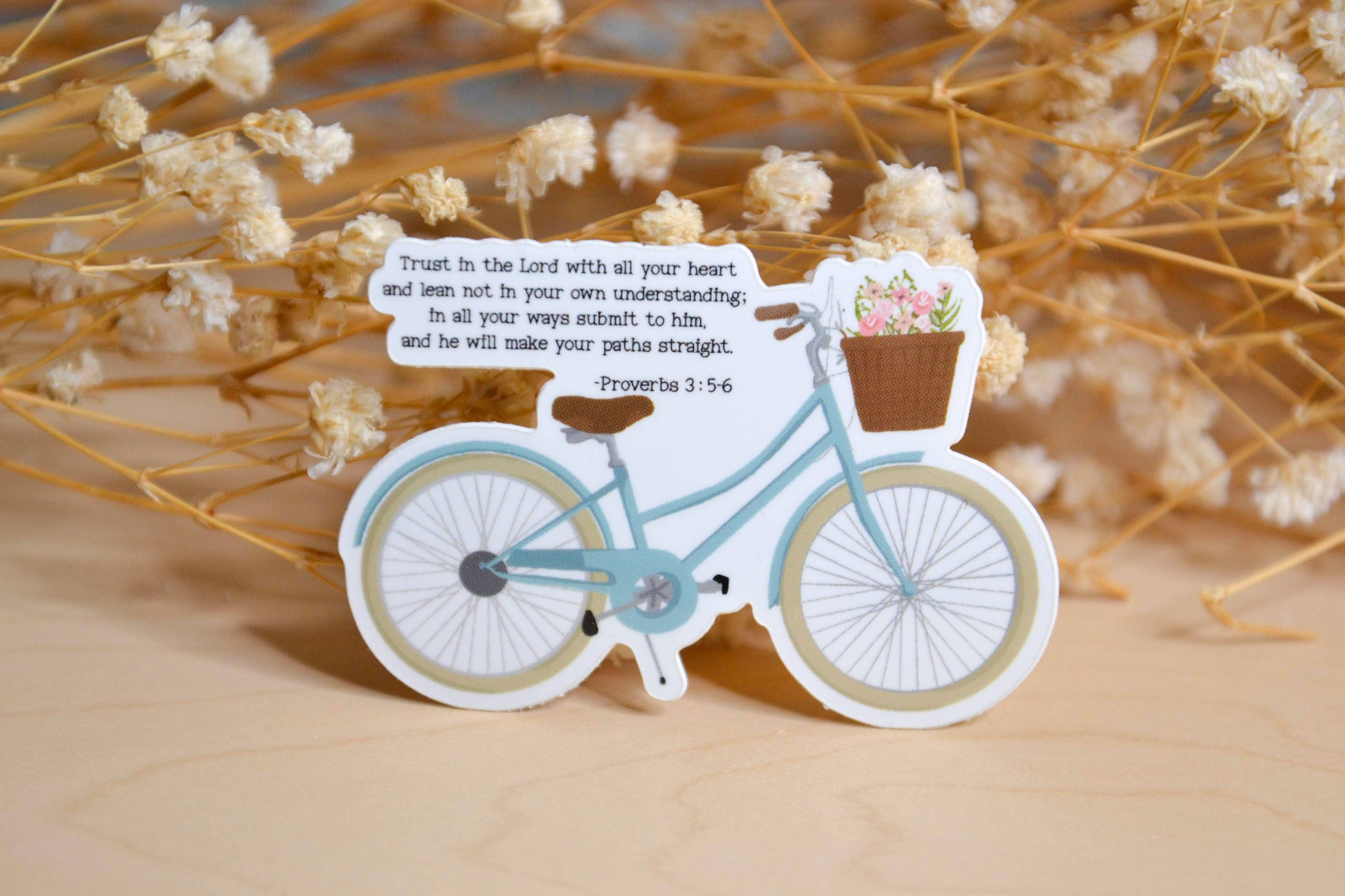 Proverbs 3:5-6 Christian Stickers| Faith Stickers| Christian Stickers