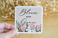 Bloom with Grace Waterproof Christian Vinyl Sticker