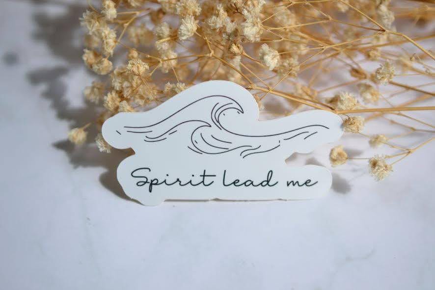 Spirit Lead Me Waterproof Vinyl Christian Sticker| Minimalist Christian Sticker