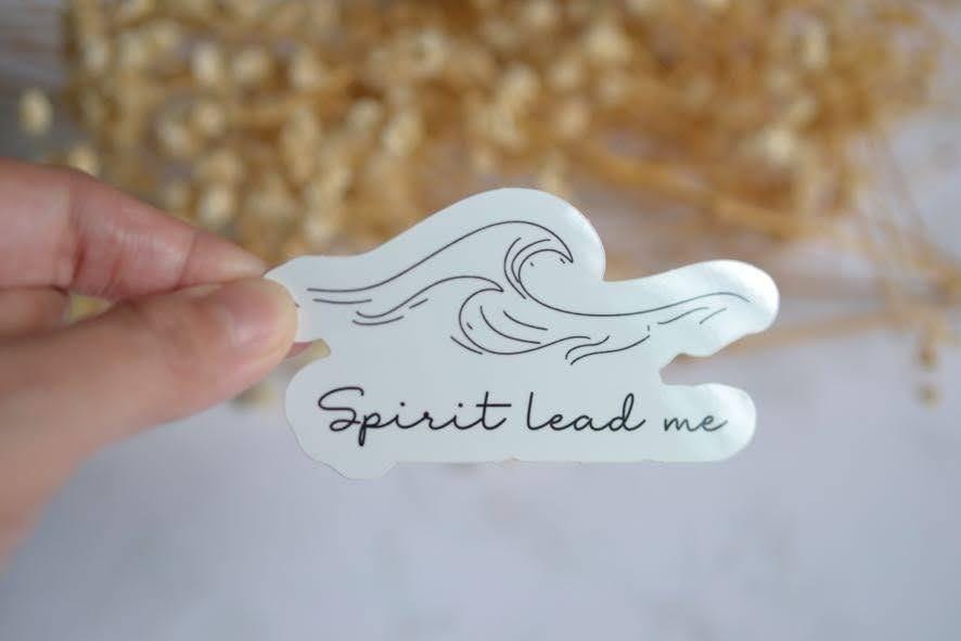 Spirit Lead Me Waterproof Vinyl Christian Sticker| Minimalist Christian Sticker