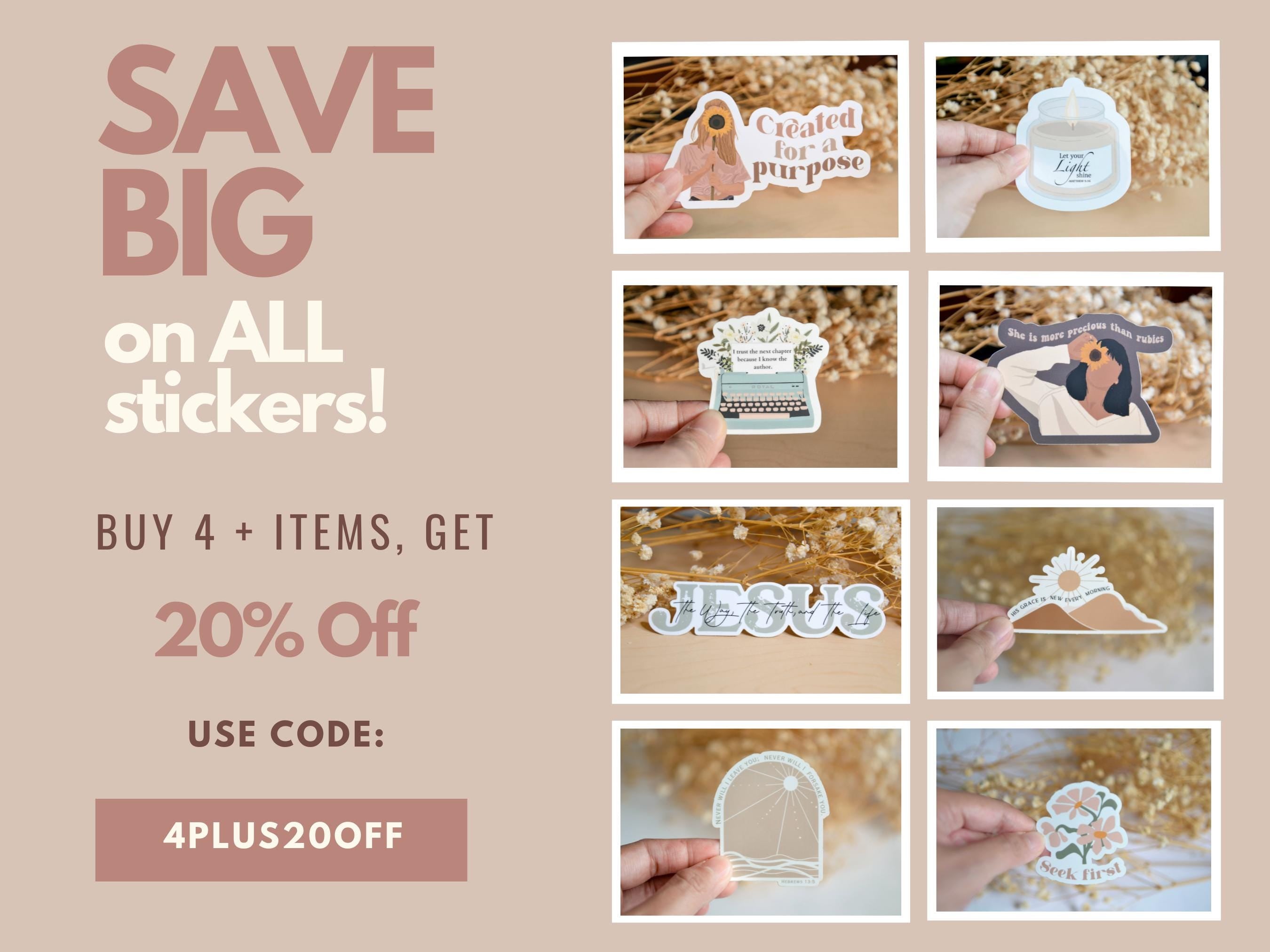 Jesus Christian Stickers| Faith Stickers| Christian Stickers